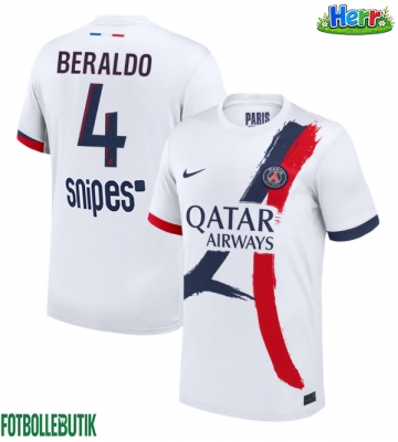 Paris Saint-Germain Lucas Beraldo #4 Bortatröja 2025-26 Kortärmad